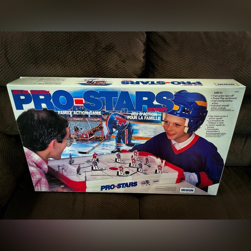 New Old Stock Pro-Stars Hockey Game Pro-Star Table Hockey Game Sealed Vintage